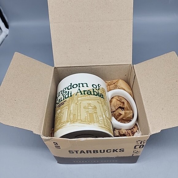 Kingdom of Saudi Arabia Starbucks Coffee 16oz 473ml Mug Global Icon City NEW Box - Picture 6 of 6